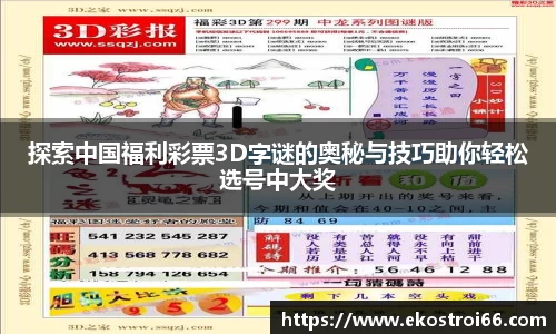 探索中国福利彩票3D字谜的奥秘与技巧助你轻松选号中大奖